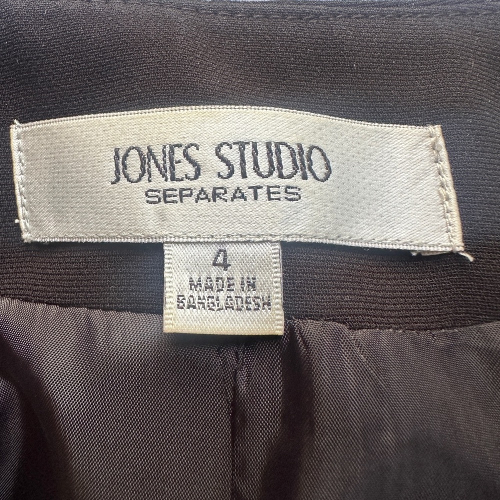 Jones Studio Houndstooth Blazer Jacket - Picture 3 of 3